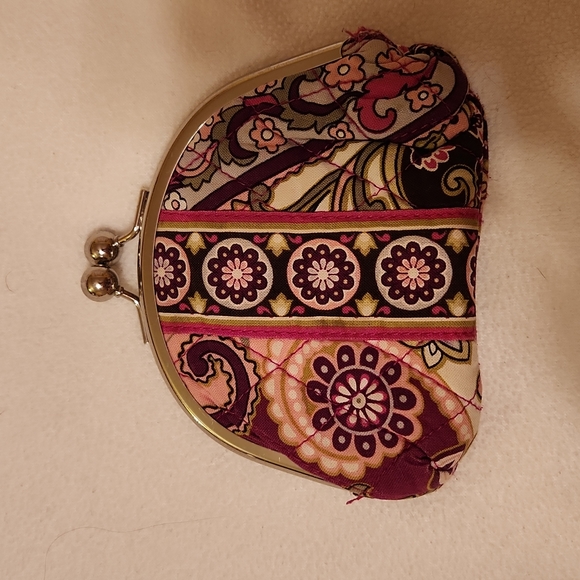 Vera Bradley Very Berry Paisly Coin Purse